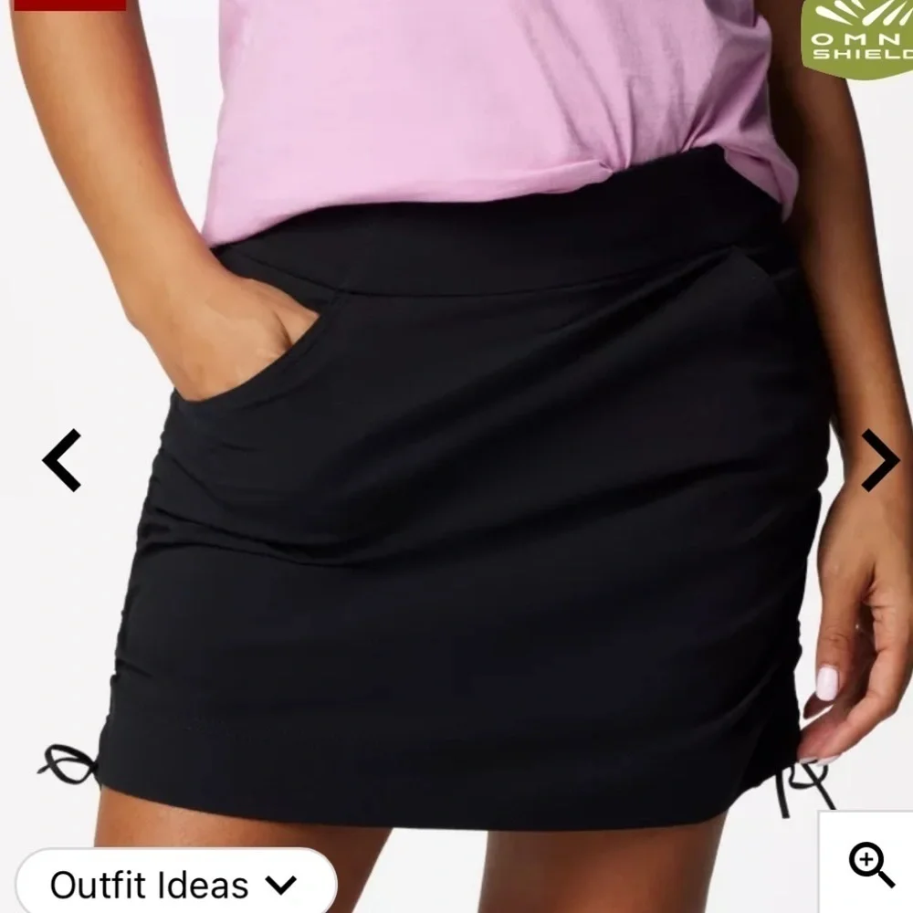 NWOT Columbia Women's Anytime Casual Skort Black Size Large Athleisure
